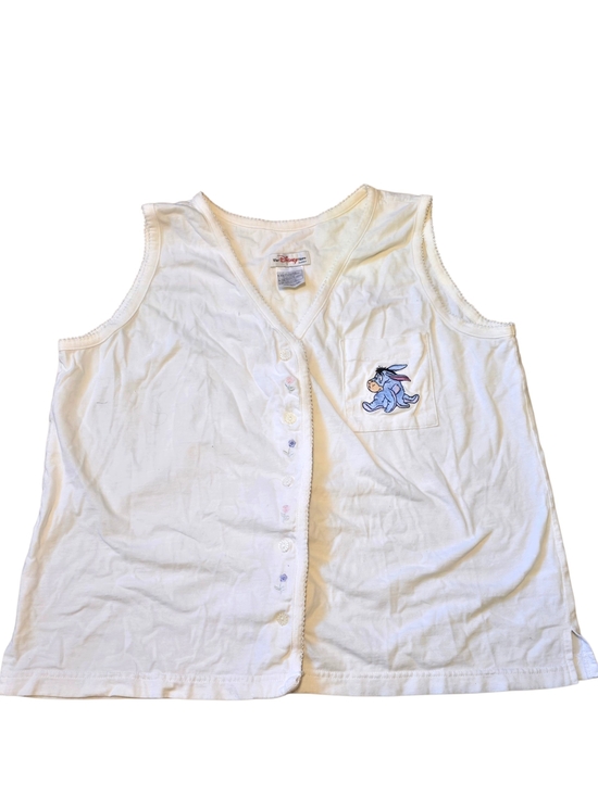 Disney Tops - Vintage Disney Store Eeyore Embroidered Sleep Tank Top – Size L/XL